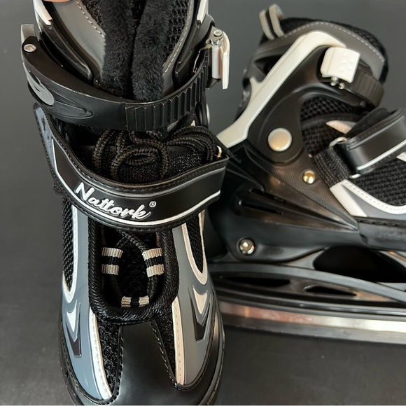 Nattork Black and White Ice Skates Size 35-38 - Picture 2 of 5